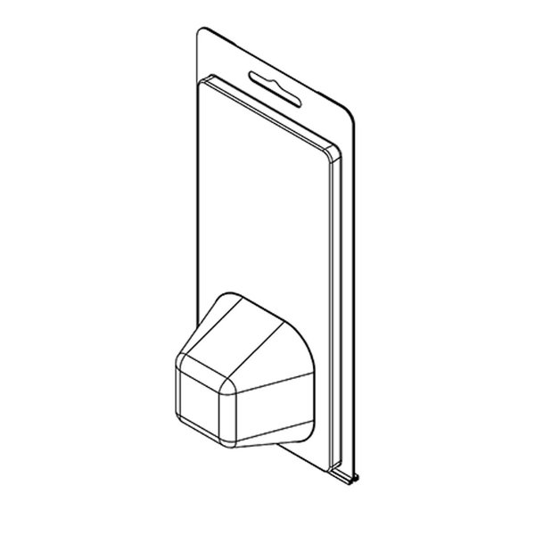 Visipak Thermoform-CLAMSHELL-#207-7.437-3.625-1.250-1.250-1.500-0.020-CLEAR-STOCK 207TF